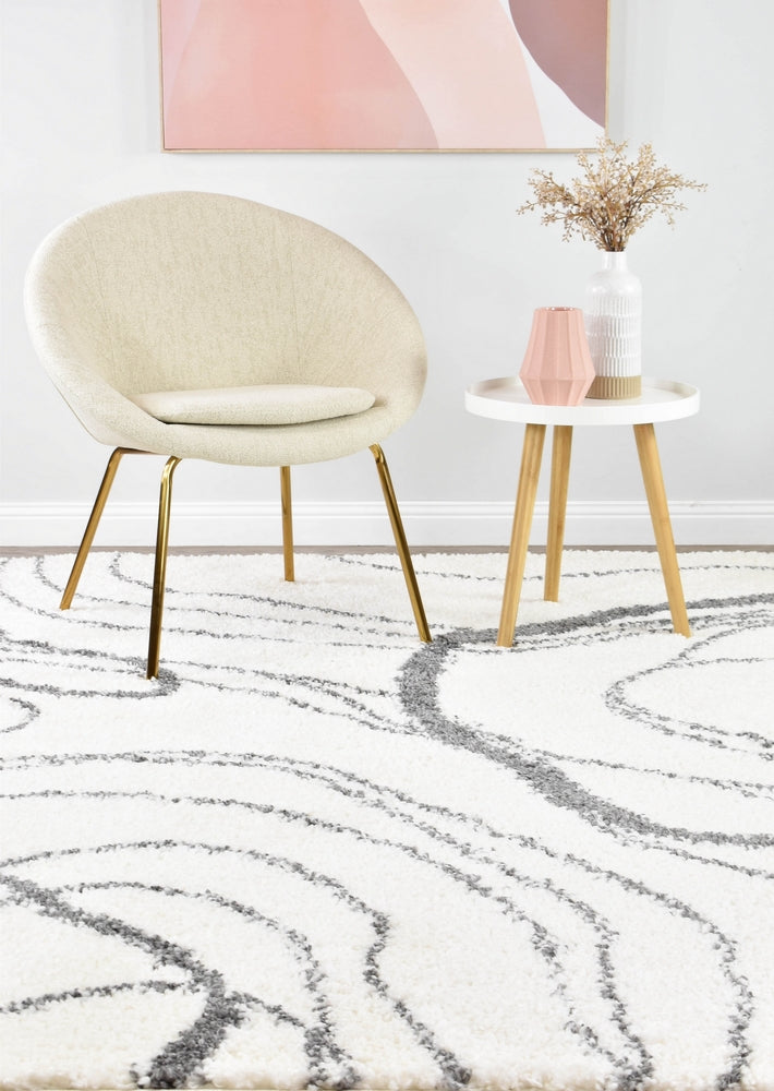 Parma Shaggy Rug 0B483A Dark Grey