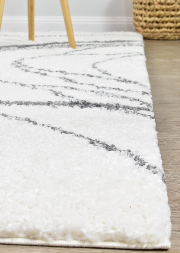 Parma Shaggy Rug 0B483A Dark Grey