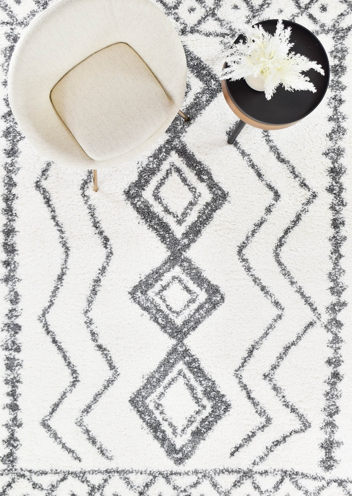 Parma Shaggy Rug 0B496A Dark Grey