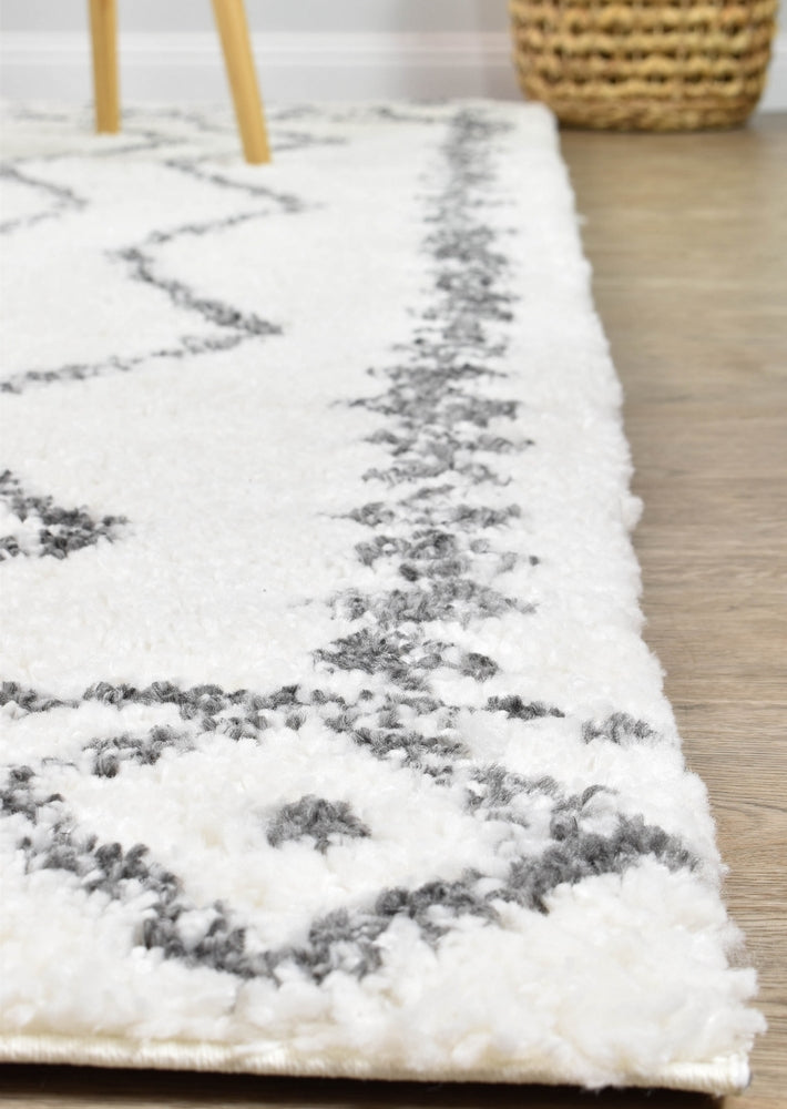 Parma Shaggy Rug 0B496A Dark Grey