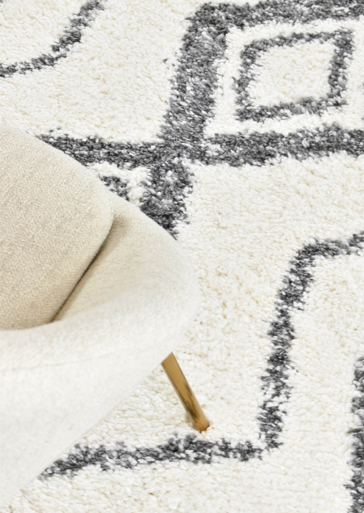 Parma Shaggy Rug 0B496A Dark Grey