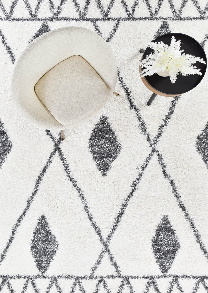 Parma Shaggy Rug 0B586A Dark Grey