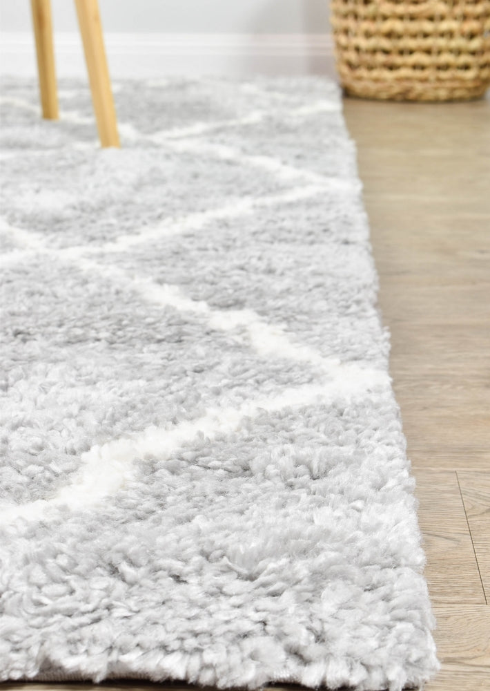Parma Shaggy Rug 1562A Grey