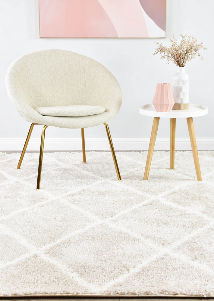 Parma Shaggy Rug 1562A Cream Beige