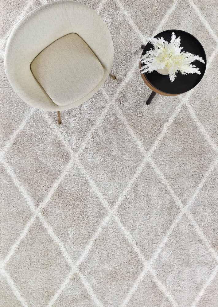 Parma Shaggy Rug 1562A Cream Beige