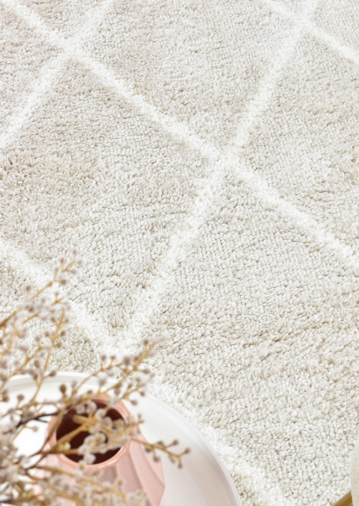 Parma Shaggy Rug 1562A Cream Beige