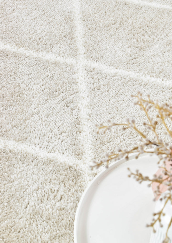 Parma Shaggy Rug 1562A Cream Beige