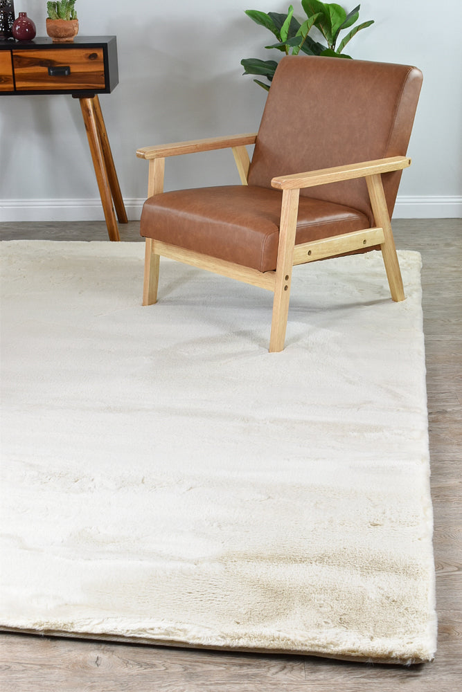 Plush Shaggy Beige Rug