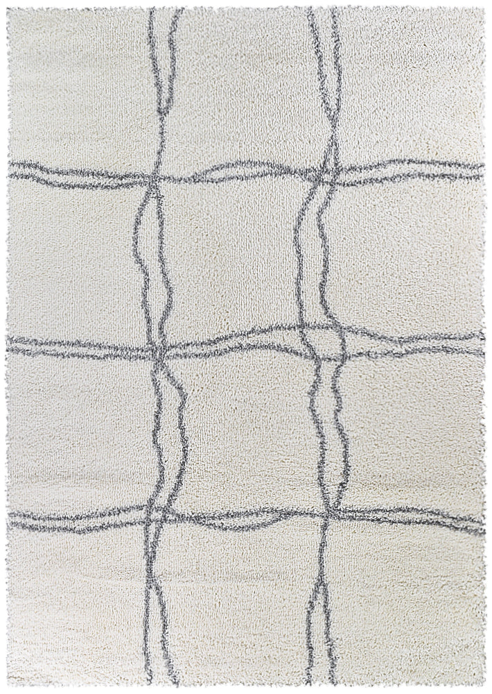 Parma Shaggy Rug A414A Cream