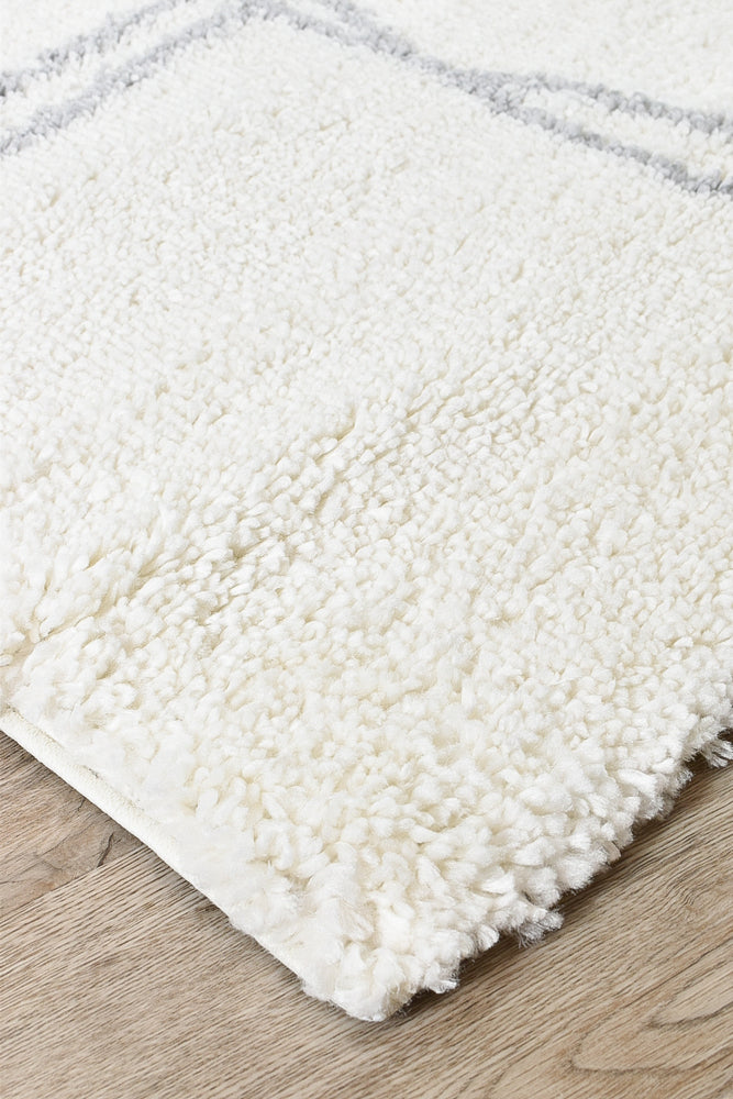 Parma Shaggy Rug A414A Cream