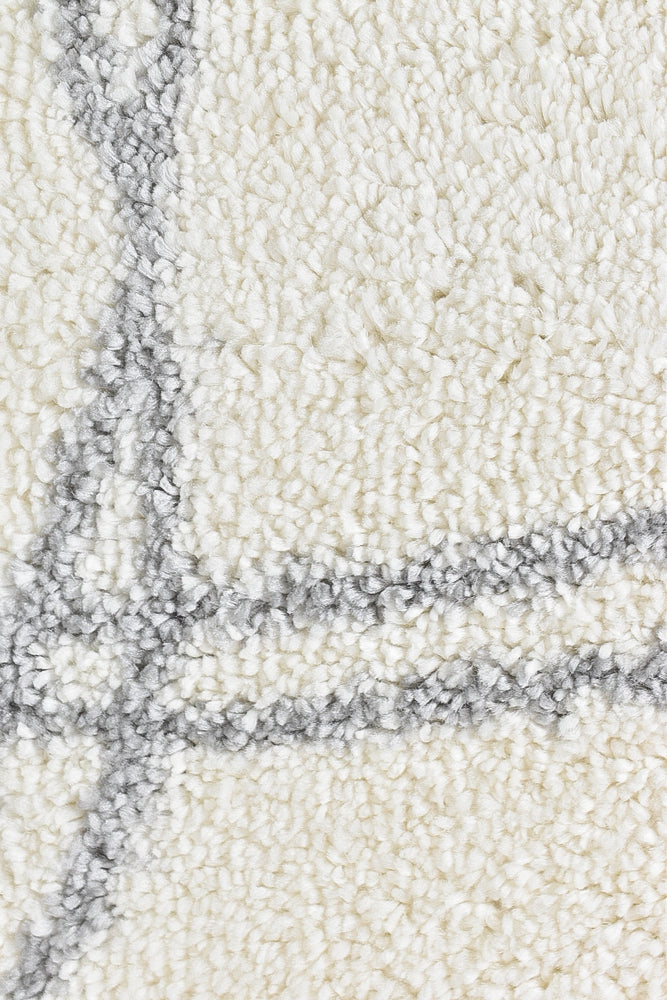 Parma Shaggy Rug A414A Cream