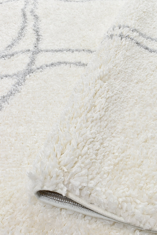 Parma Shaggy Rug A414A Cream