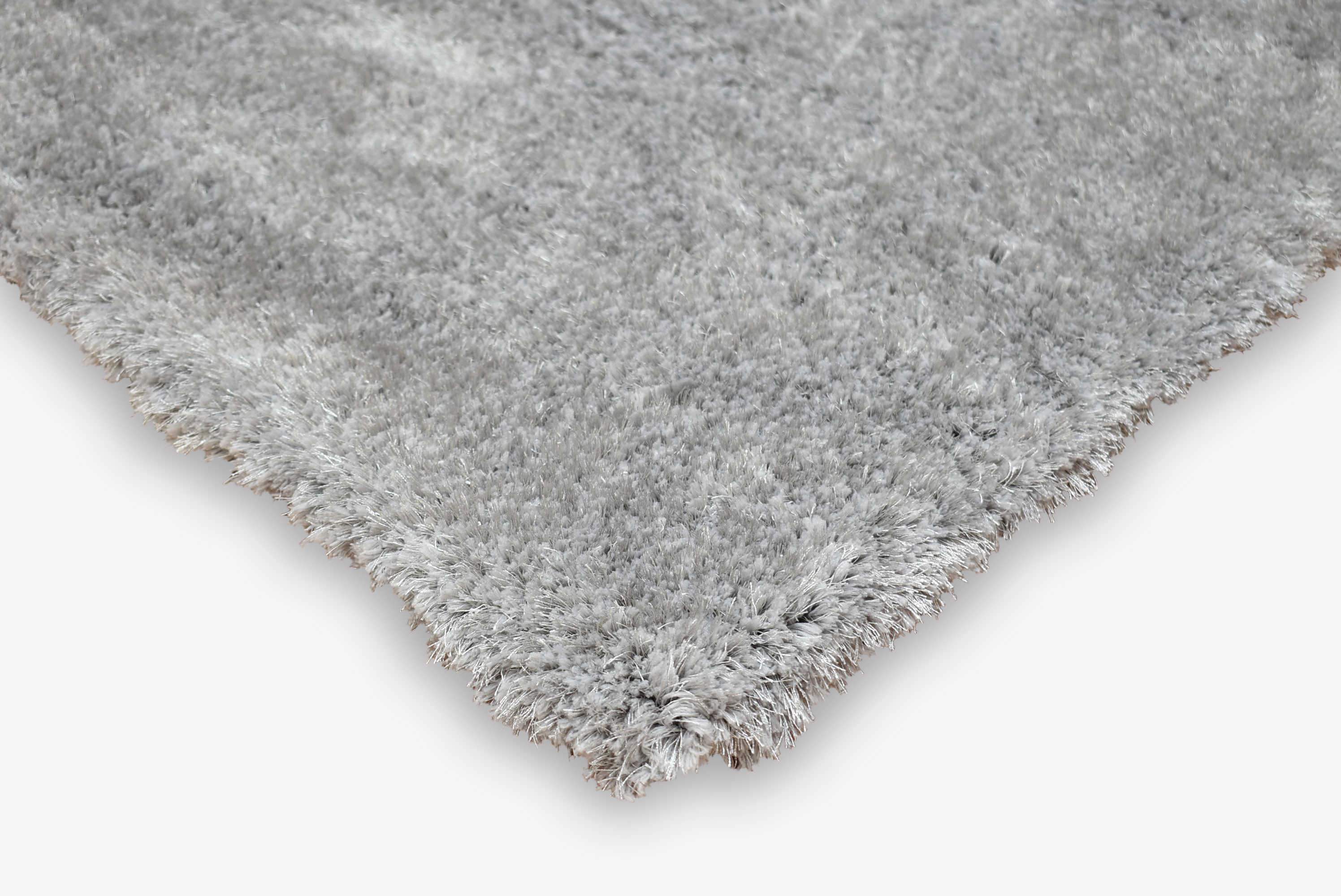Qute Shaggy Silver Grey Rug