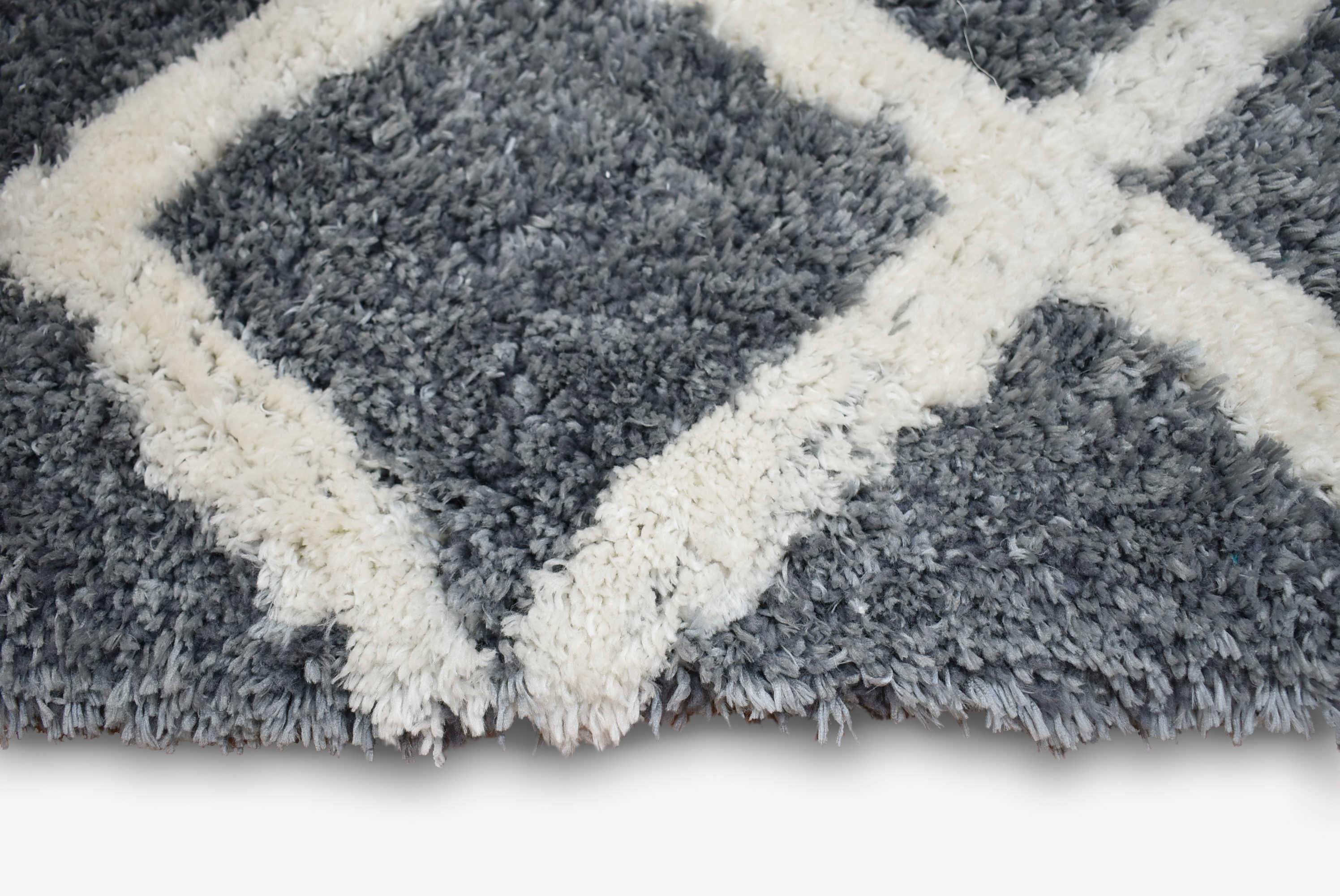 Auckland Shaggy Grey Mix Rug