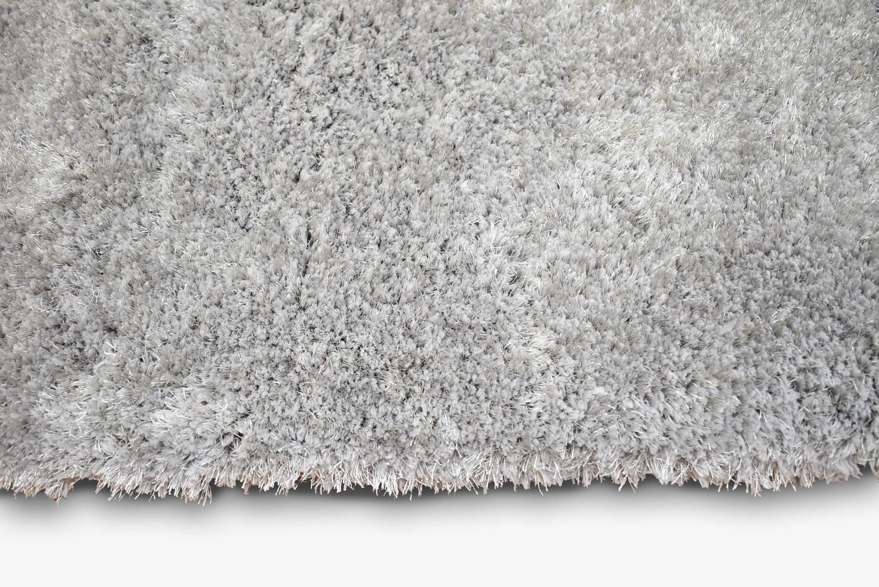 Qute Shaggy Silver Grey Rug