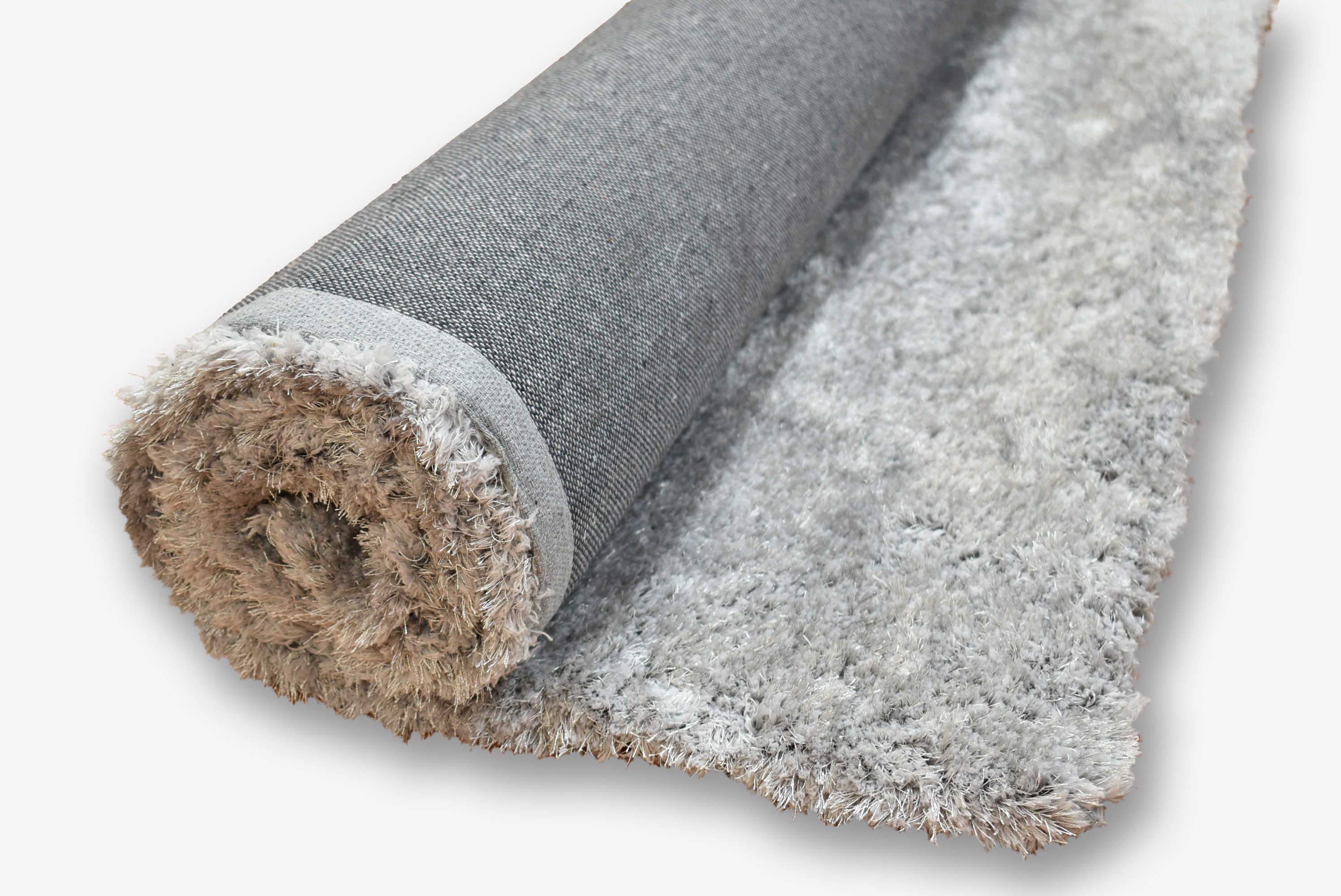 Qute Shaggy Silver Grey Rug
