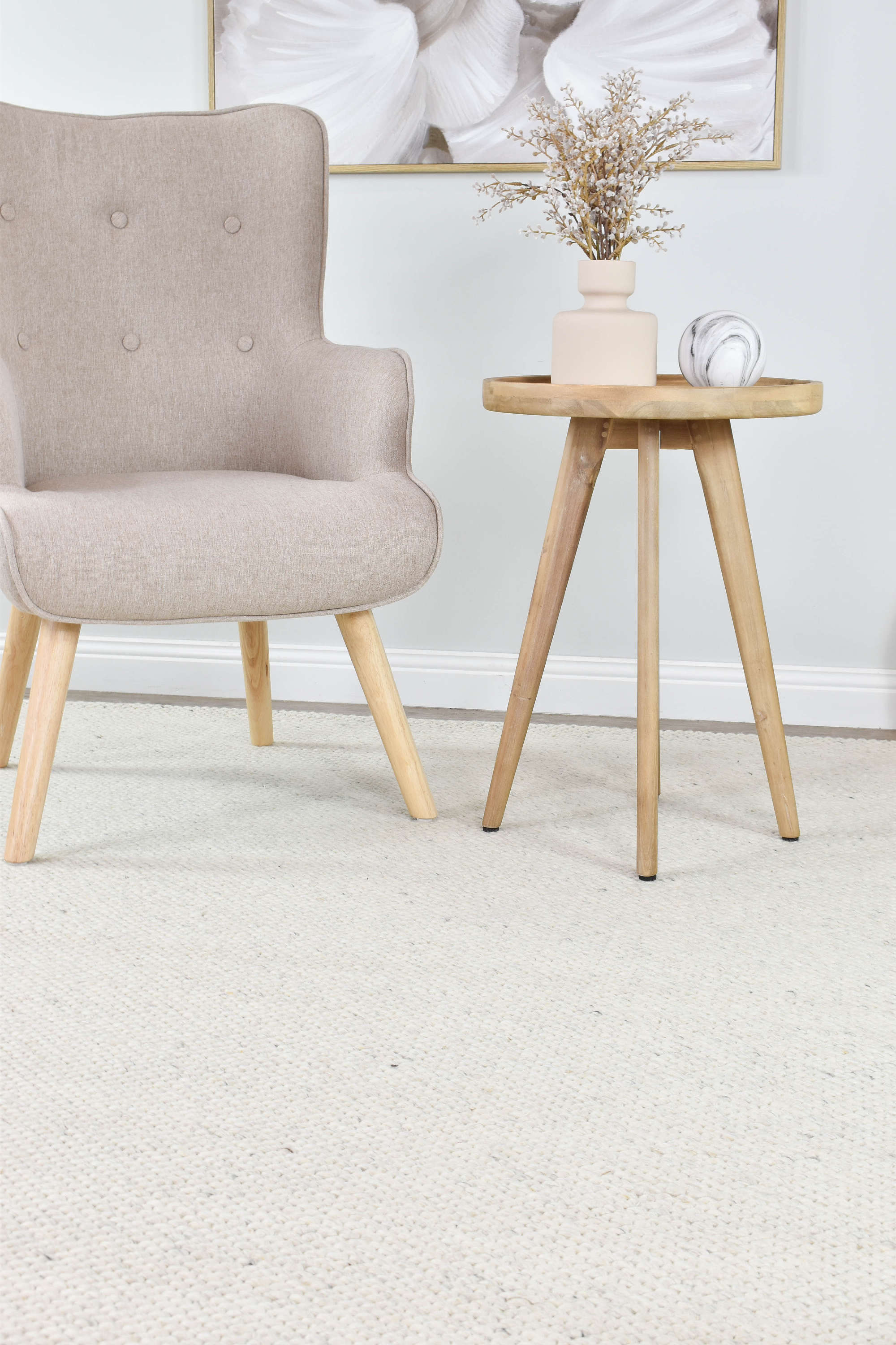 Sibble Cream Wool Rug