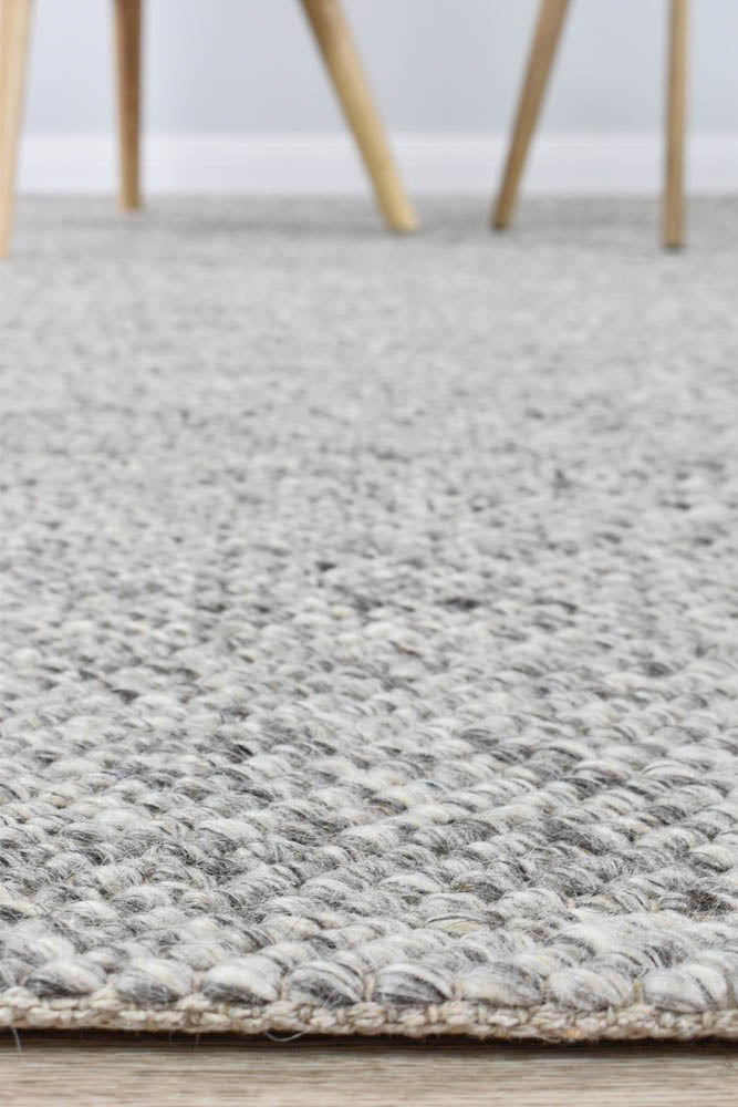 Sibble Silver Wool Rug