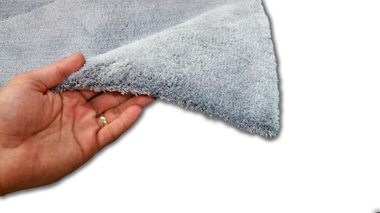 Super Soft Shaggy Light Grey Rug