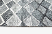Medina Charcoal Grey Wool Rug