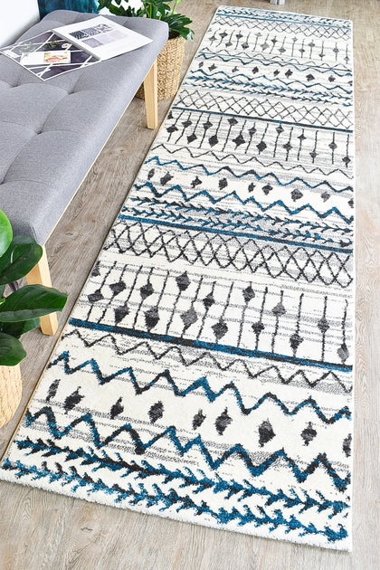 Nova Cream Turquoise Runner 285