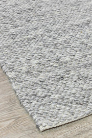 Sibble Silver Wool Rug